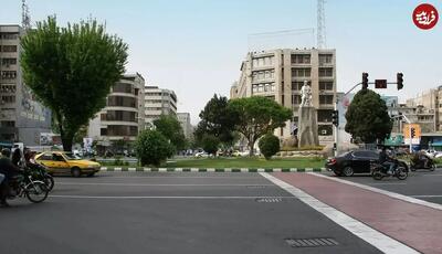 تصویری از خیابان فردوسی تهران، زمانی که خاکی بود