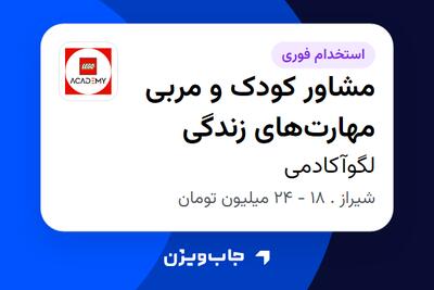 استخدام مشاور کودک و مربی مهارتهای زندگی - خانم در لگوآکادمی