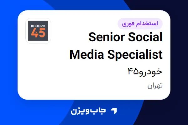  استخدام Senior Social Media Specialist در خودرو45