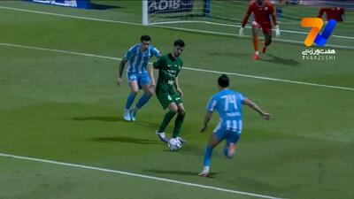 پاس پشت پای عزت اللهی ؛ گل دوم شباب الاهلی به حتا
