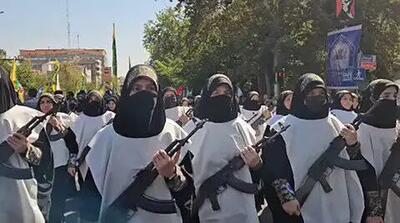  تصاویر زنان مسلح ایران که مورد توجه اسرائیل قرار گرفت