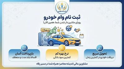 ثبت نام وام خودرو ۱۴۰۵ | شرایط دریافت وام خرید خودرو، مبلغ تسهیلات، سود، اقساط و نحوه ثبت درخواست