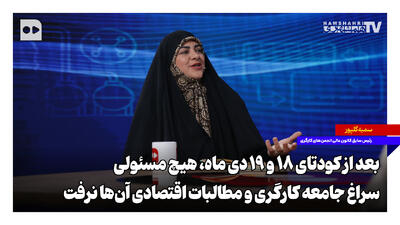 بعد از کودتای ۱۸ و ۱۹ دیماه، هیچ مسئولی سراغ جامعه کارگری و مطالبات اقتصادی آنها نرفت