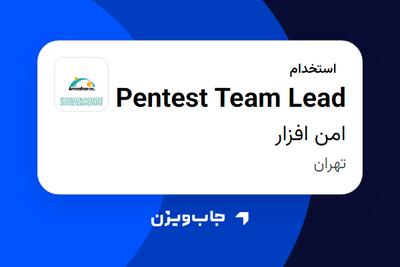 استخدام Pentest Team Lead در امن افزار