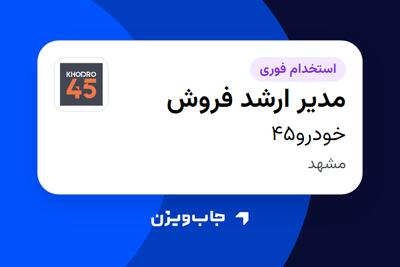استخدام مدیر ارشد فروش در خودرو45