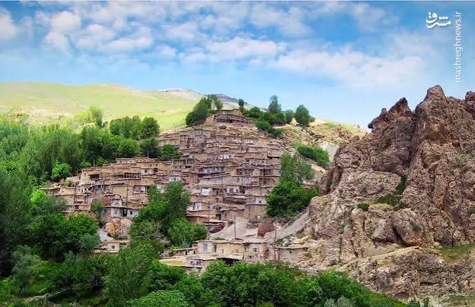  نمایی زیبا از روستای قوزلو زنجان