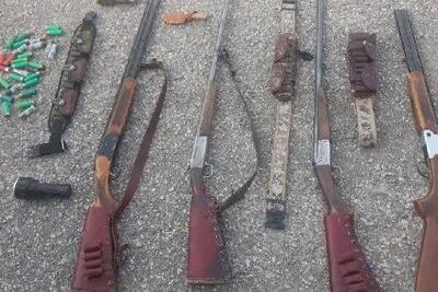 شیرمحمدپور: اکیپ ۴ نفره مسلح شکارچی در ثلاث دستگیر شد