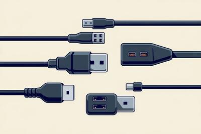 انواع کانکتورهای USB ؛ آیا Micro-B و USB-B را می شناسید (اینفوگرافیک)