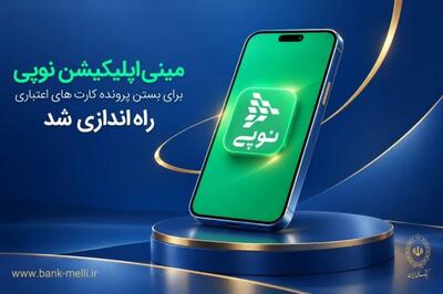 مینیاپلیکیشن نوپی برای بستن پرونده کارتهای اعتباری راهاندازی شد