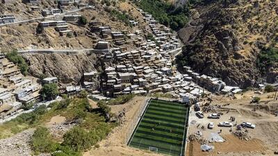 تصاویر؛ رؤیاهای فوتبالی کودکان در دل روستاهای پلکانی کردستان