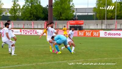  برخورد عجیب ایری و خلیفه که باعث مصدومیت هر دو بازیکن شد