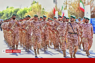 گامهای استوار هنرآموزان درجهداری ارتش در رزم مقدماتی