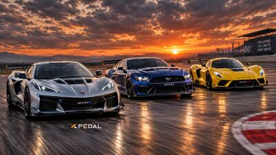 تماشا کنید: نبرد کوروت ZR1X و موستانگ GTD با هنسی ونوم F5 رولوشن Evo - پدال