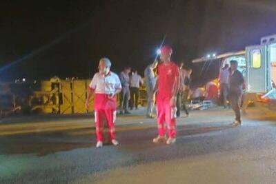حادثه مرگبار؟ اتوبوس بم–مشهد واژگون شد؛ ۴۸ مصدوم