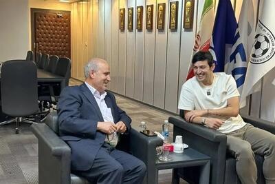 دیدار سردار آزمون با تاج در فدراسیون فوتبال