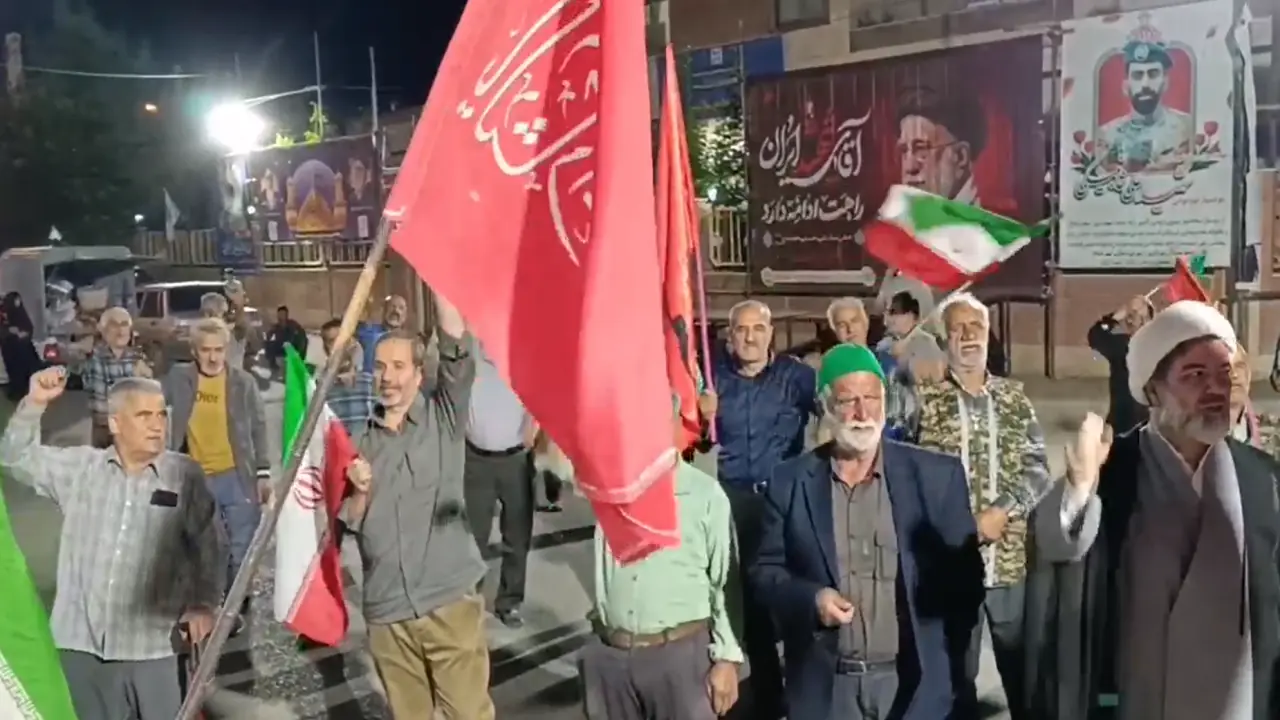 مردم انقلابی دیباج همچنان در سنگر ایستادگی و مقاومت شبهای اقتدار + فیلم