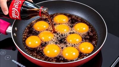 طرز تهیه صبحانه خوشمزه و متفاوت با تخم مرغ و نوشابه