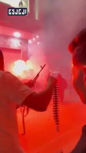  شلیک داماد با مسلسل در جشن عروسی!