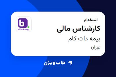 استخدام کارشناس مالی در بیمه دات کام