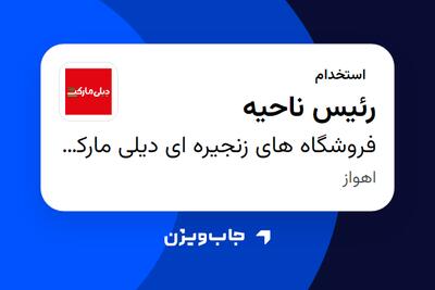 استخدام رئیس ناحیه در فروشگاه های زنجیره ای دیلی مارکت