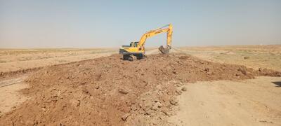 انسداد زهکش تالاب صالحیه