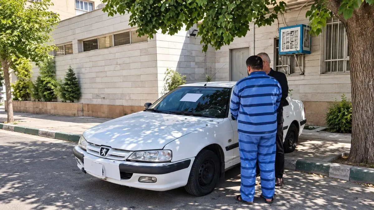  فیلم محل اصابت 19 گلوله به ماشین حامل شیشه موادمخدر در اتوبان قم