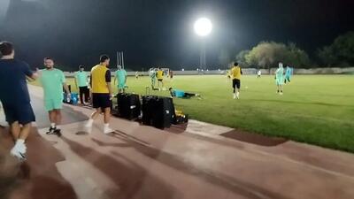 آغاز تمرین تیم ملی فوتبال ایران در ورزشگاه نفتچی فرغانه