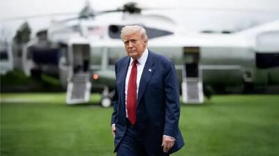 ترامپ سکوی جدید فرود هلیکوپترش را افتتاح کرد!