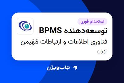 استخدام توسعهدهنده BPMS در فناوری اطلاعات و ارتباطات مُهَیمن