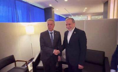 فیلم/ دیدار عراقچی با وزیر خارجه سوئیس در نیویورک