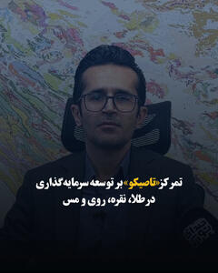  تمرکز «تاصیکو» بر توسعه سرمایه‌گذاری در طلا، نقره، روی و مس