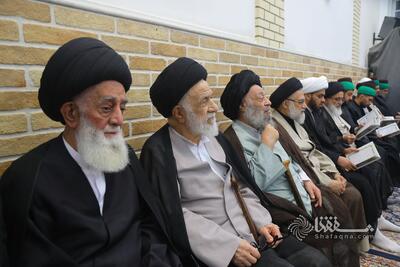 گزارش تصویری: مراسم وداع با پیکر حضرت آیت الله شبیری زنجانی عصر