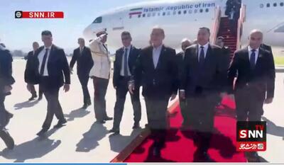  استقبال وزیر کشور الجزایر از پزشکیان در توقف کوتاه فرودگاه الجزیره + فیلم