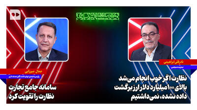 ابراهیمی: نظارت اگر خوب انجام میشد بالای ۱۰۰میلیارد دلار ارز برگشت داده نشده نمیداشتیم | میرزایی: سامانه جامع تجارت نظارت را تقویت کرد