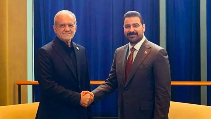 دیدار پزشکیان و نخستوزیر عراق در حاشیه مجمع عمومی سازمان مل