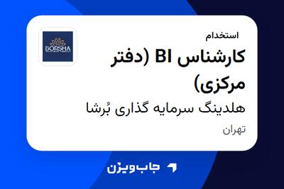  استخدام کارشناس BI (دفتر مرکزی) - آقا در هلدینگ سرمایه گذاری بُرشا