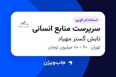 استخدام سرپرست منابع انسانی در تابش گستر مهیاد