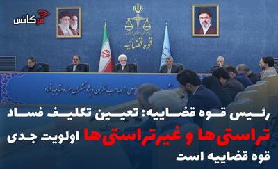  رئیس قوه قضاییه: تعیین تکلیف فساد تراستی‌ها و غیرتراستی‌ها اولویت جدی قوه قضاییه است
