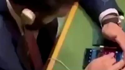  حرکت غیرمنتظره جولانی در حین سخنرانی اربابش