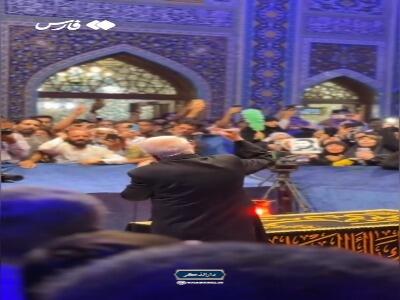  فیلم/ نوحه‌سرایی حاج صادق آهنگران در رواق دارالذکر | آخرین خبر