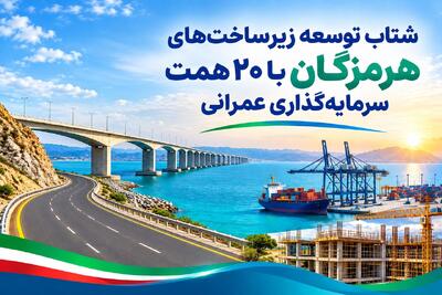 شتاب توسعه زیرساختهای هرمزگان با ۲۰ همت سرمایهگذاری عمرانی