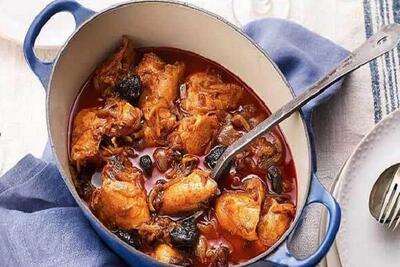  آموزش آشپزی / طرز تهیه خورشت مرغ و آلو مجلسی و فوق خوشمزه