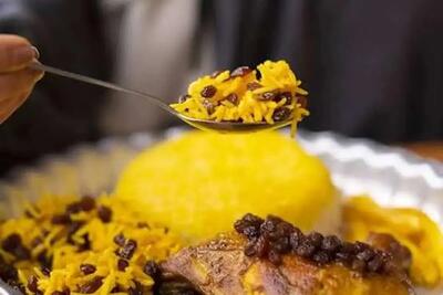  طرز تهیه کشمش پلو یا ممیج پلا اصیل مازندرانی