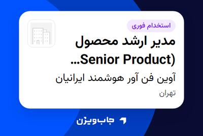  استخدام مدیر ارشد محصول (Senior Product Manager) در آوین فن آور هوشمند ایرانیان
