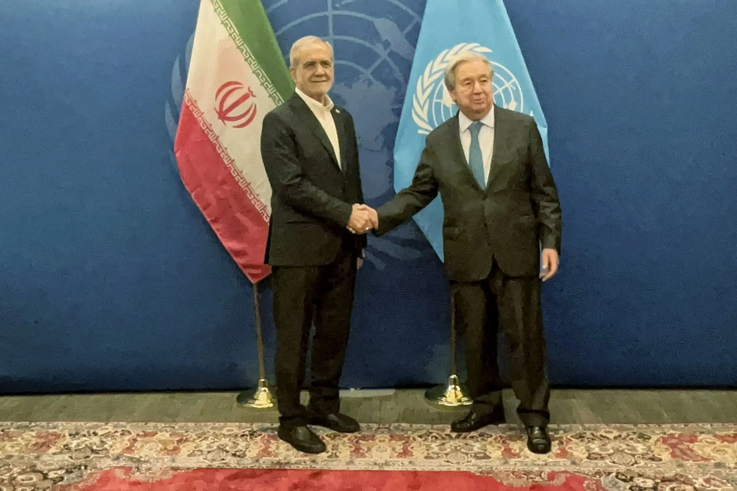 پزشکیان با گوترش دبیرکل سازمان ملل دیدار و گفتوگو کرد