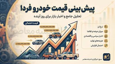 پیش بینی قیمت خودرو فردا سه شنبه ۷ مهر ۱۴۰۵؛ قیمت خودرو فردا چه می شود؟ | جدول قیمت ایران خودرو و سایپا