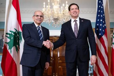  دیدار وزیر خارجه آمریکا و نخست‌وزیر لبنان در واشنگتن