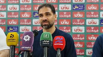  کنفرانس خبری ابراهیم صادقی سرمربی سایپا پس از برتری مقابل نیروی زمینی