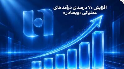  افزایش ۷۰ درصدی درآمدهای عملیاتی «وبصادر»