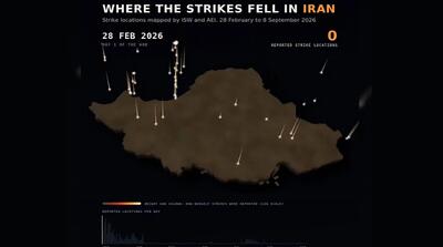 ویدیوی نقاط بمباران ایران در حملات آمریکا و اسرائیل
